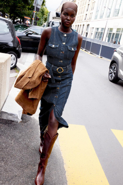 ZARA ДЖИНСОВОЕ ПЛАТЬЕ Z1975 С ПОЯСОМ, СИНИЙ