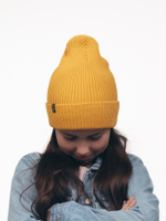 Шапка вязаная весенняя/осенняя МУЛА (Медовый)