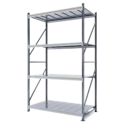 Стеллаж СФМ 3000х2000х800 (4 яруса с настилом) Zn