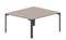 Составной стол на 2 рабочих места 138х156,6х75см, без отверстий