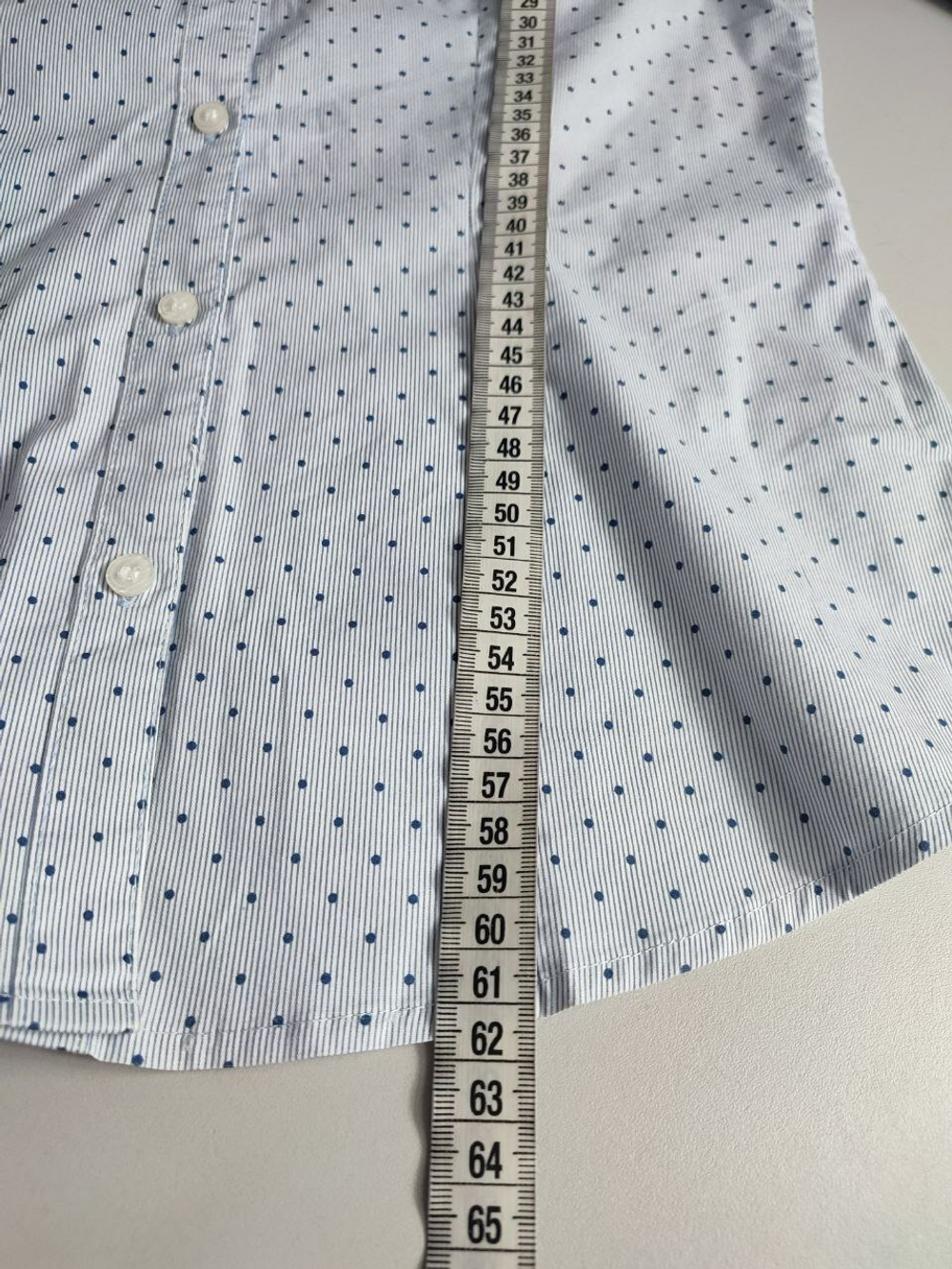 Блузка H&M с хлопком в горошек 42 размер