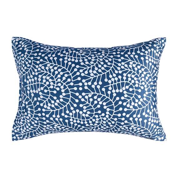 Комплект постельного белья темно-синего цвета с принтом Спелая смородина из коллекции scandinavian touch, 150х200 см