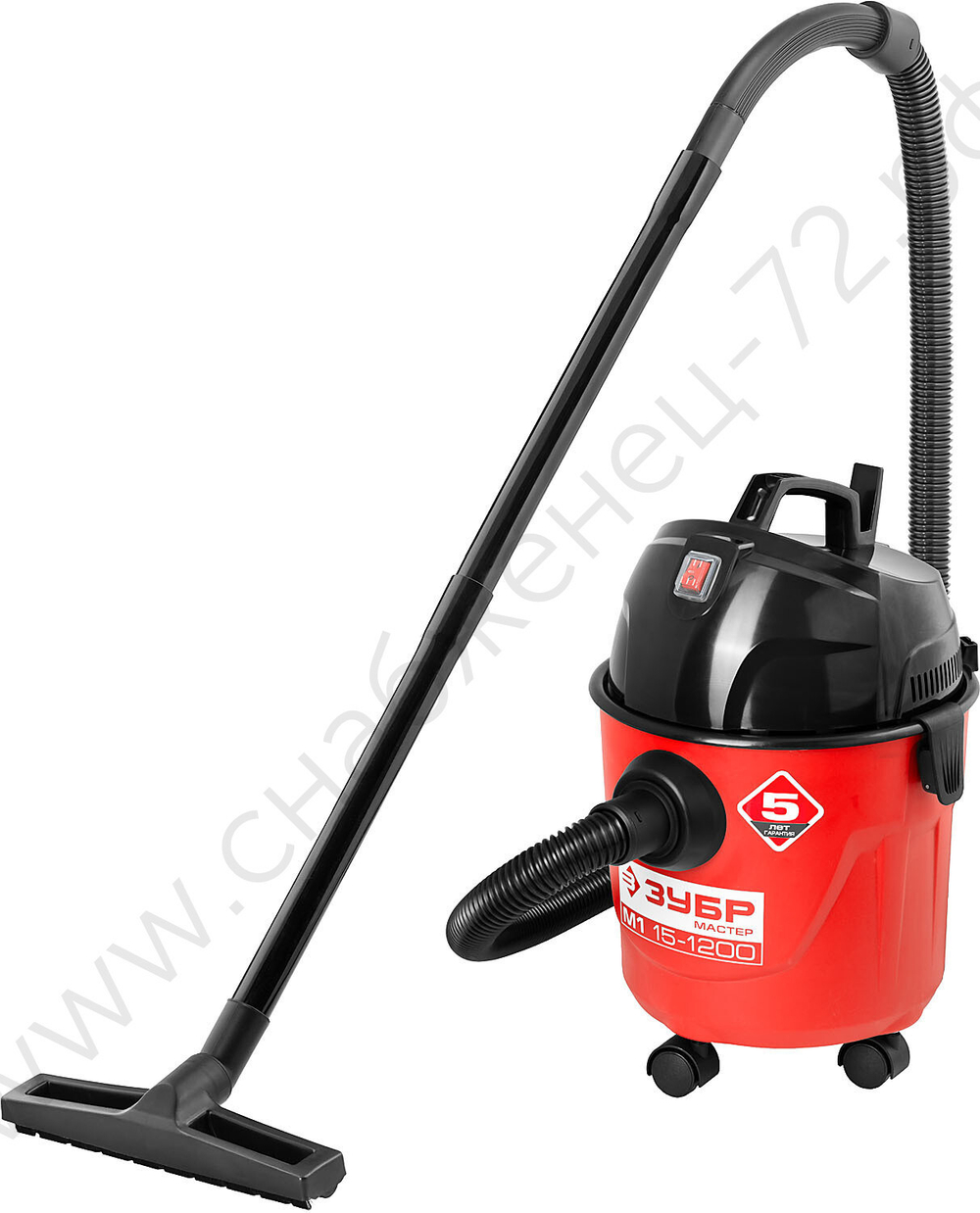 ЗУБР М1, 15 л, 1200 Вт, хозяйственный пылесос (ПУ-15-1200 М1)