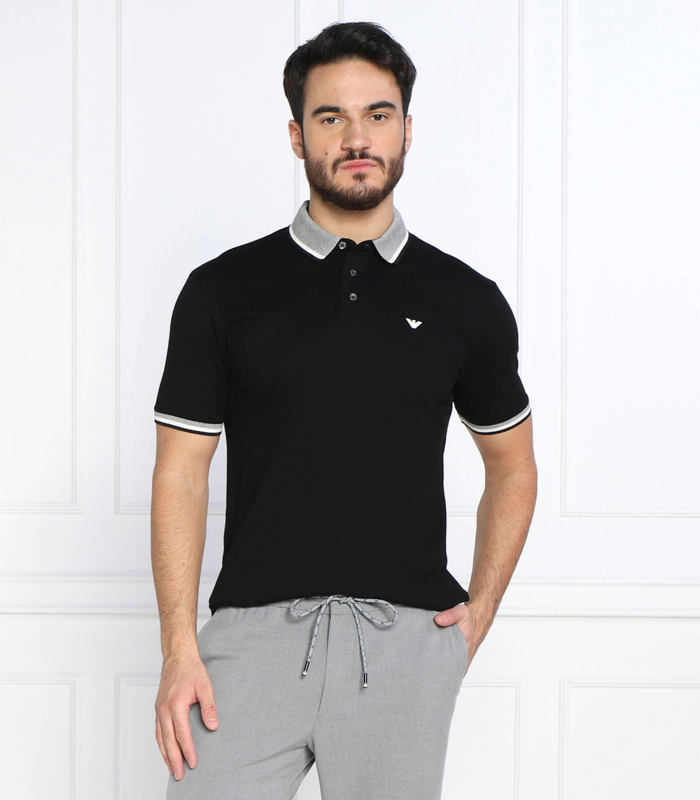 поло Emporio Armani - черный(6L1FD3 1JTKZ)