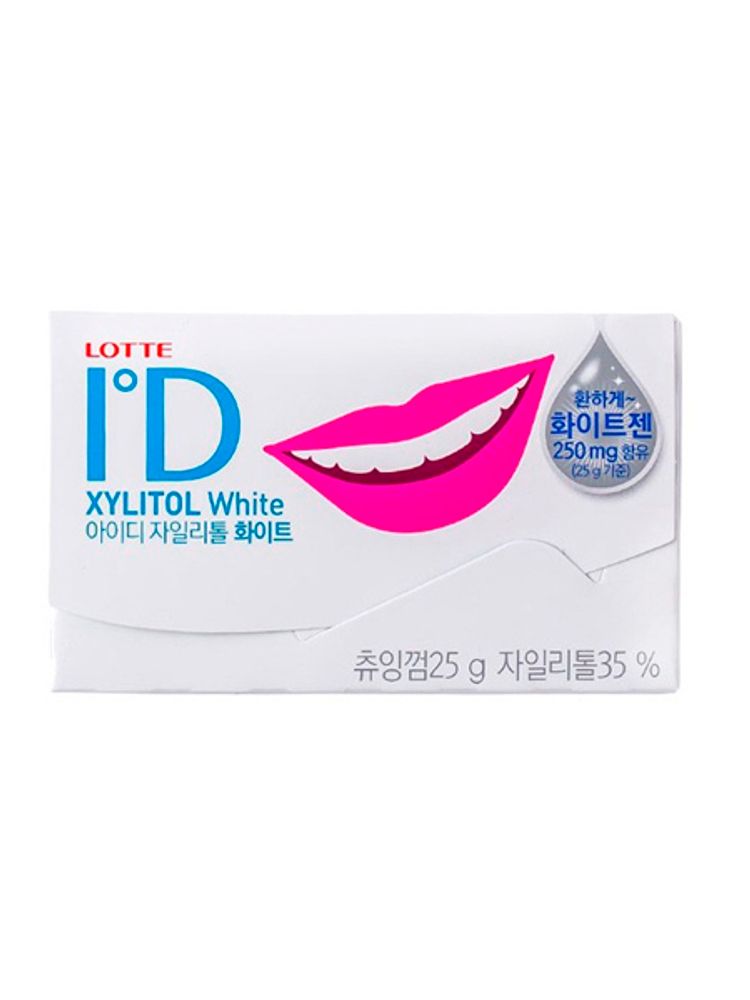 Жевательная резинка ID Xylitol White Lotte в пластинках