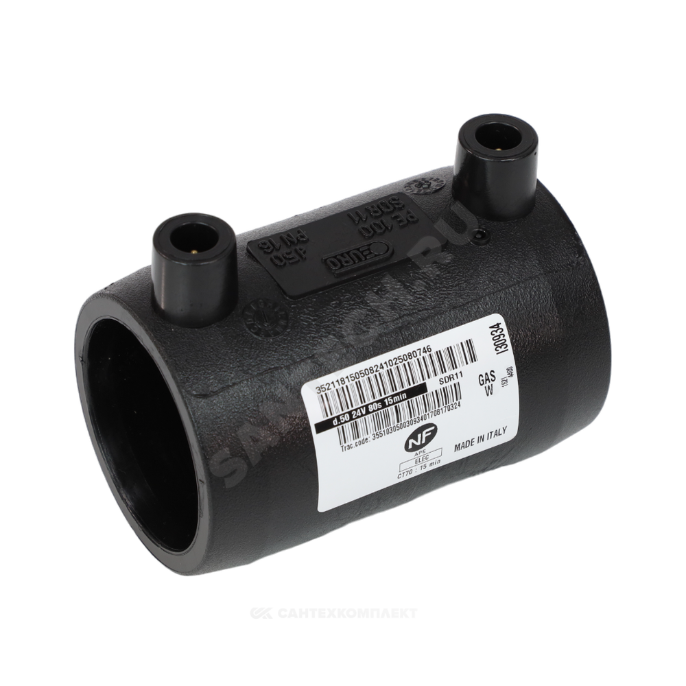 Муфта электросварная ПЭ100 Дн 110 Ру16 SDR11 EUROSTANDARD 2100160110