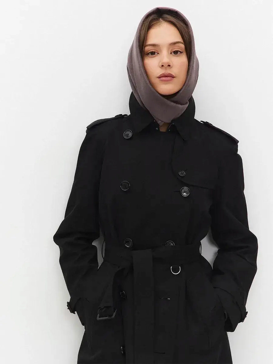 Косынка плотная замшевая