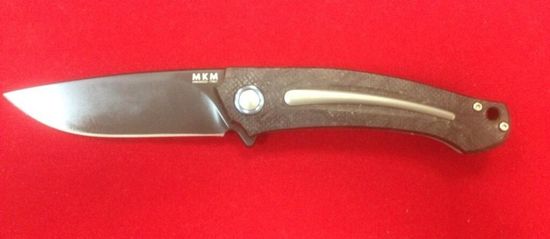 Складной нож MKM "ARVENIS" MKM/FX01 MCT c клинком из стали Böhler M390 Microclean®, рукоять титан / карбон