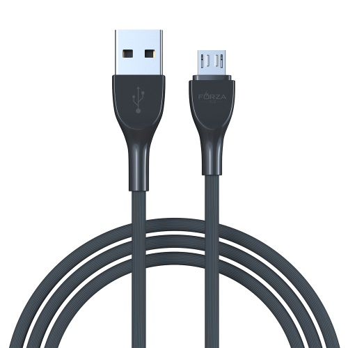 Кабель для зарядки USB(A)-microUSB FORZA Акварель, 1м, 2А, 4 цвета, пакет
