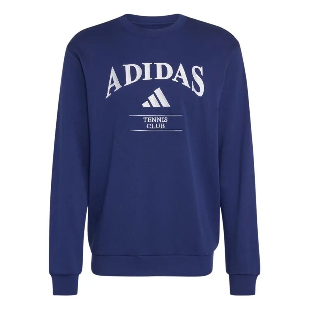 Мужская теннисная кофта Adidas Heritage Tennis Graphic Pullover - dark blue/white
