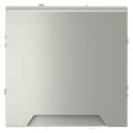 Розетка встраиваемая VOLTUM S70 с заземлением, защитными шторками и крышкой 16А, (сталь)