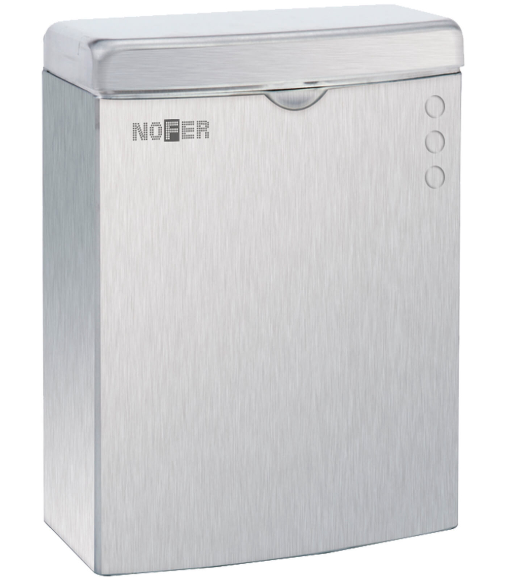 Контейнер для мусора настенный 5 л. нерж. сталь NOFER 09002.S матовый