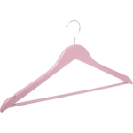 Плечики деревянные с выемками 3шт «ИДЕЯДОМА», цвет пудровый, 40*21см (Селфи)