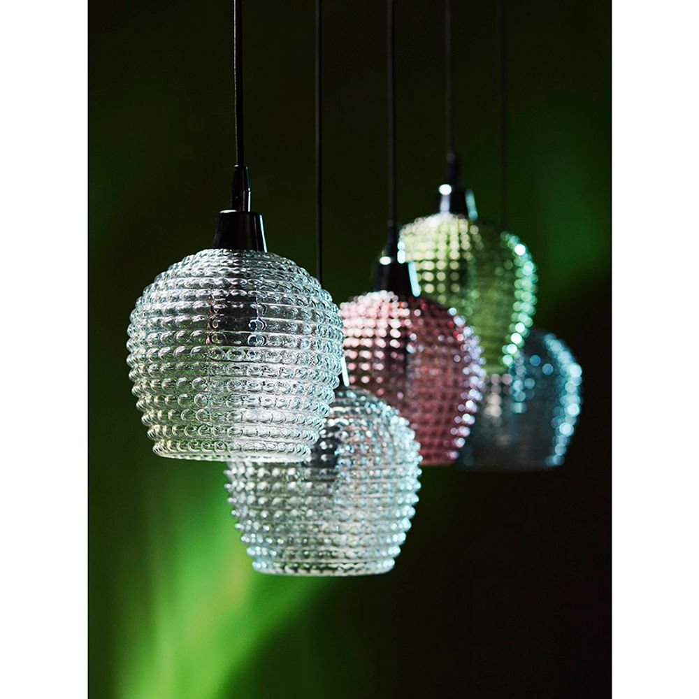 Светильник подвесной каскадный Aurora, 110х18 см, сливовый/зеленый/серый