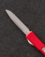 Автоматический складной нож Microtech Ultratech S/E Standart Stonewash VG-10 121-10RD (красный)