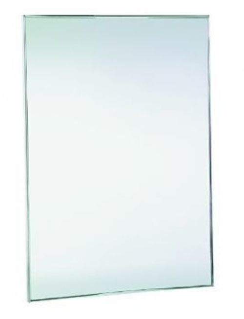 Зеркало настенное антивандальное 800х600 мм нерж. сталь NOFER 08052.S матовый
