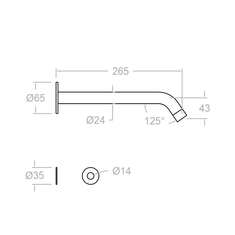 Сенсорный встраиваемый кран для раковины SOLTRONIC 8121B