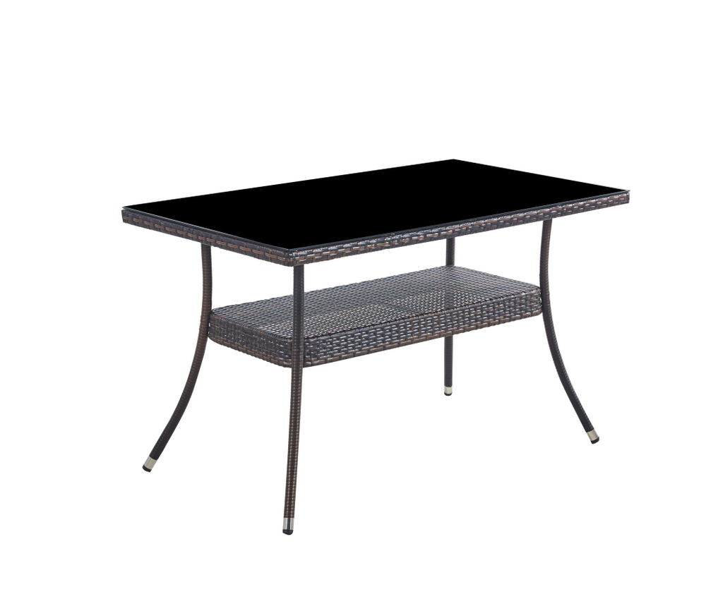 Комплект мебели из искусственного ротанга стол Рио и 6 кресел Руардин Dark Brown