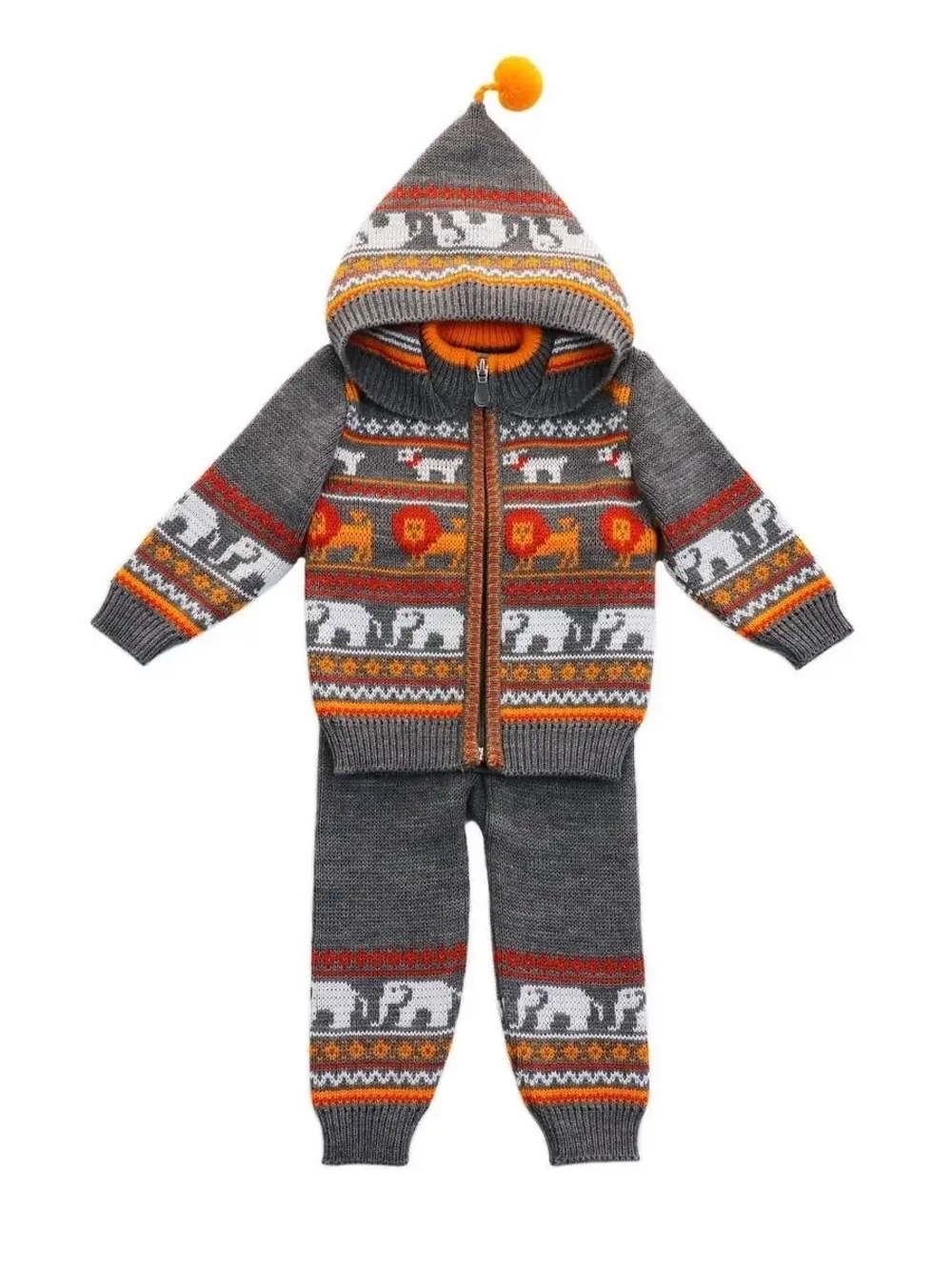 Костюм вязаный детский "Веселый зоопарк"