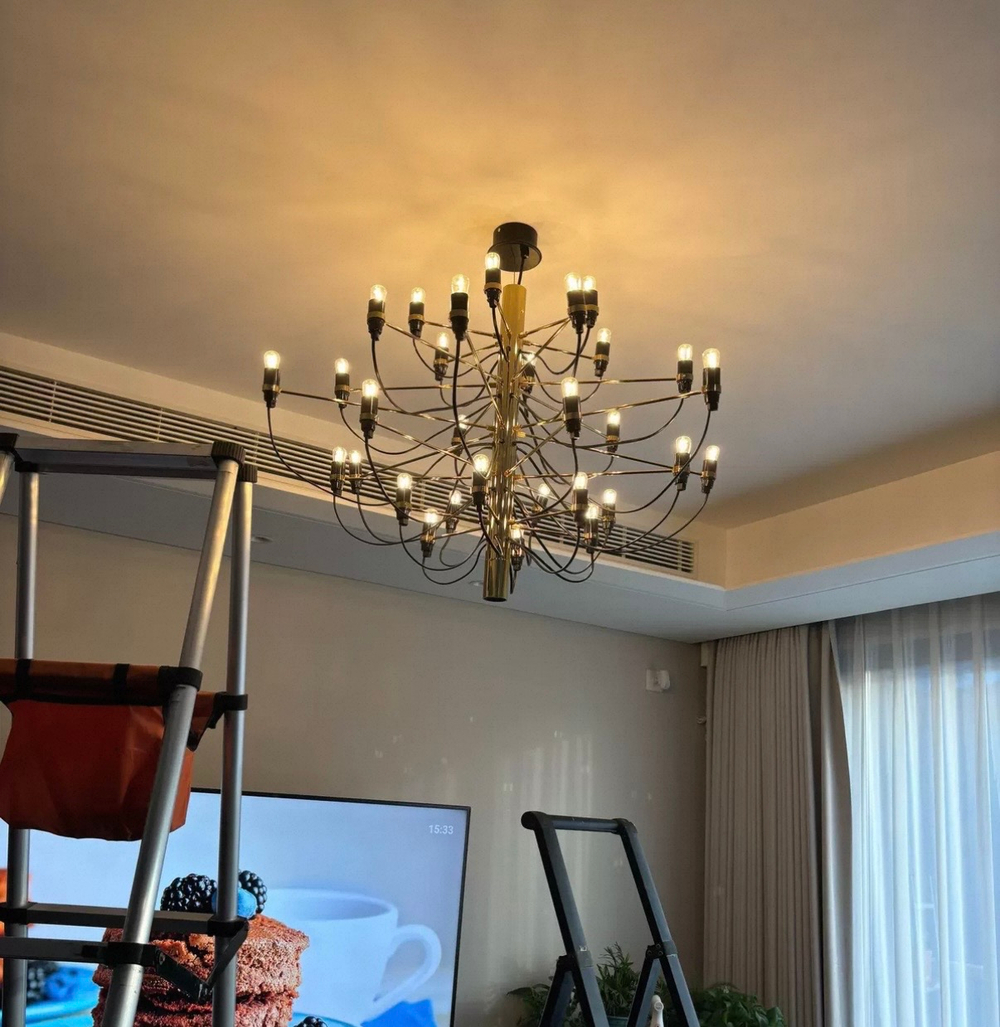 Pendant design lamp 2097 by Flos (Gold)