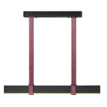 6629/25L HIGHTECH ODL24 000 металл/экокожа/ткань/акрил бордовый/черный Подвесной светильник IP20 LED 25W 3000K 220V VINCENT