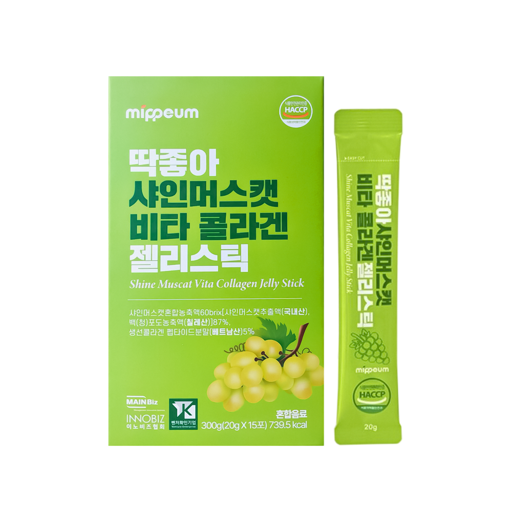 Mippeum Dak Joa Shine Muscat Vita Collagen Stick 15шт