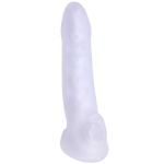 Толстая насадка-удлинитель на фаллос 15,2см с подхватом мошонки Doc Johnson Merci Jacked Up Thick Extender 2402-71-BX