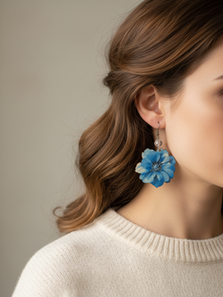 Серьги Цветок