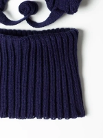 Шапка с завязками и снуд детская, осень