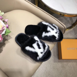 Louis Vuitton Fur Slide