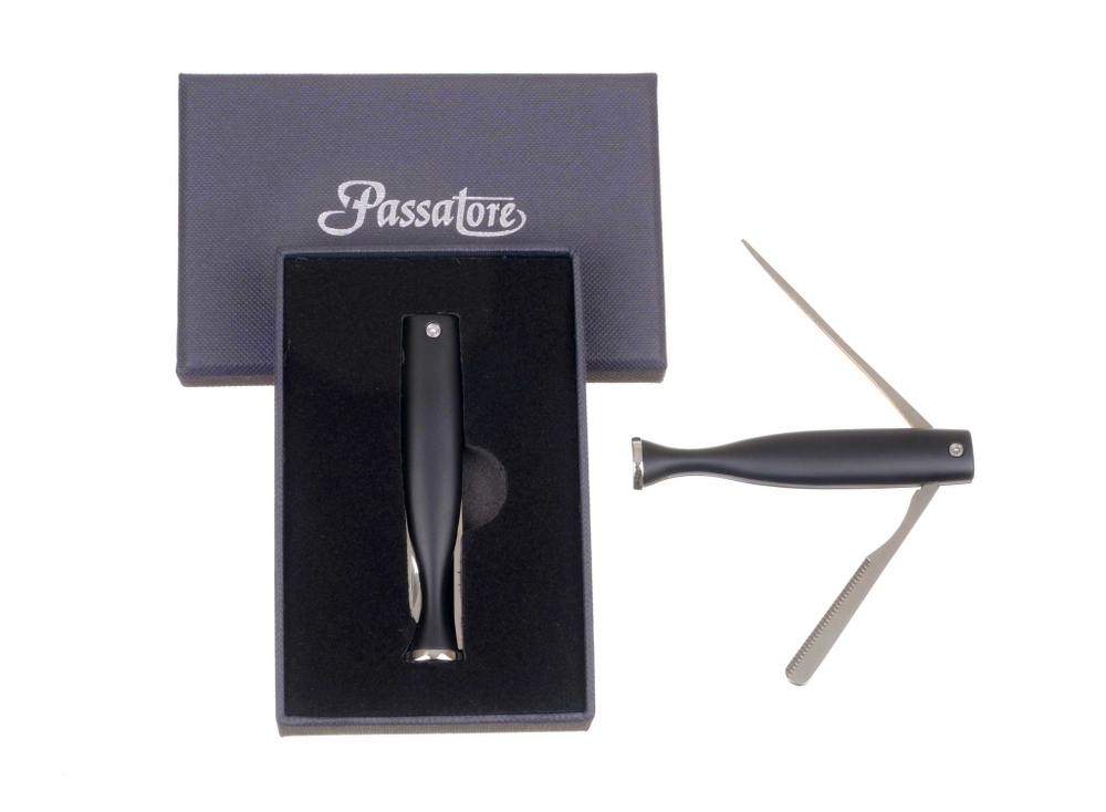 Тампер трубочный Passatore в подарочной упаковке, черный металлик (Германия)