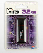 USB карта памяти 32ГБ Mirex Knight Black (13600-FMUKNT32)