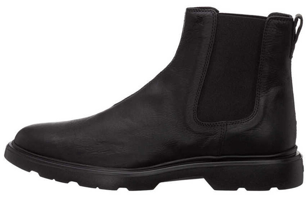 HOGAN Ankle Length Chelsea Boots Men"s Black