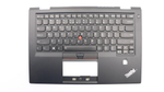 Верхняя панель с клавиатурой (топкейс) для ноутбука Lenovo ThinkPad X1 Carbon 4th Gen FingerPrint, черная, с подсветкой, раскладка - английская (01AV178)