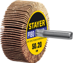 STAYER d 50 x 20 мм, P180, на шпильке d 6 мм, круг шлифовальный лепестковый (36607-180)