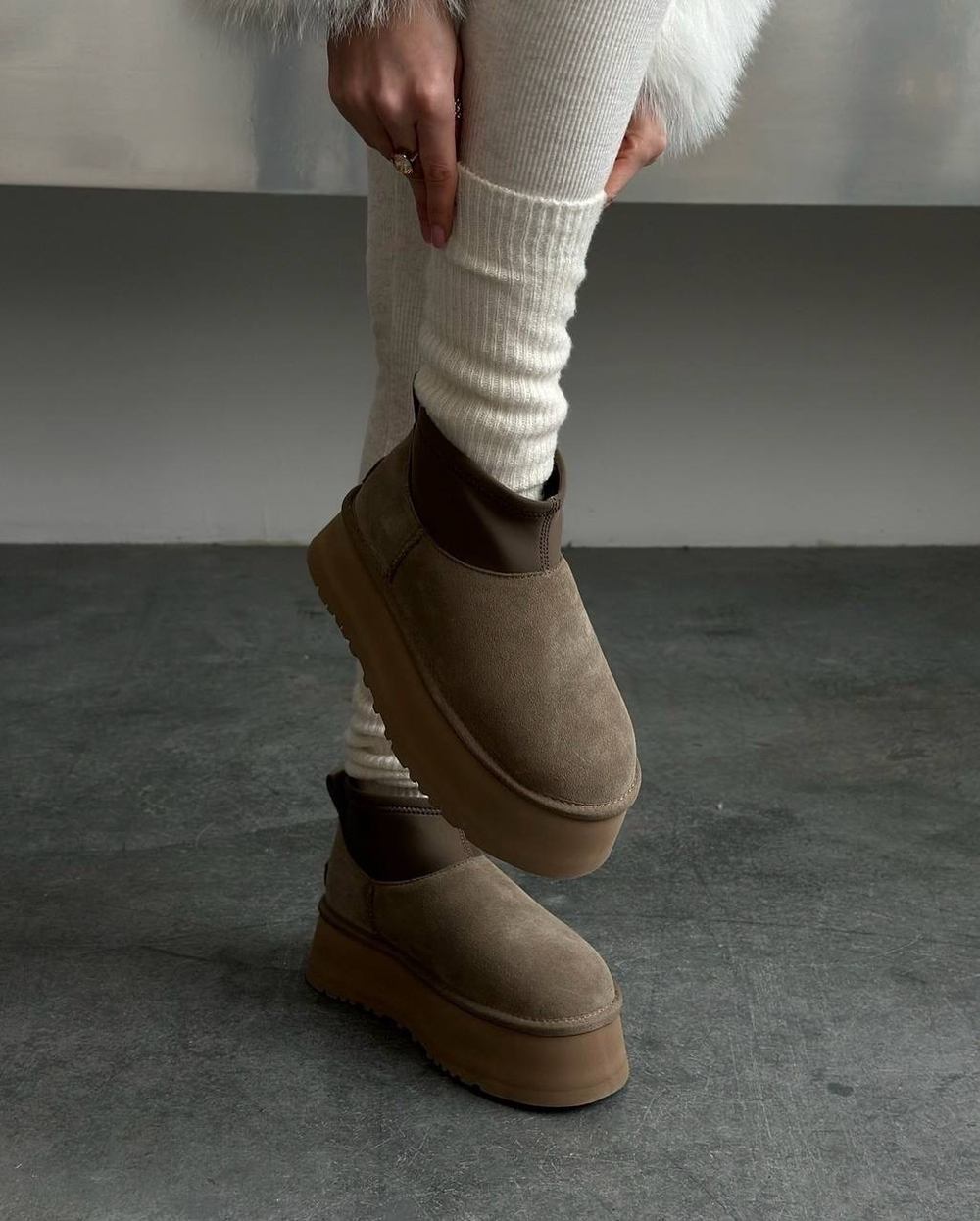 Угги из натуральной замши