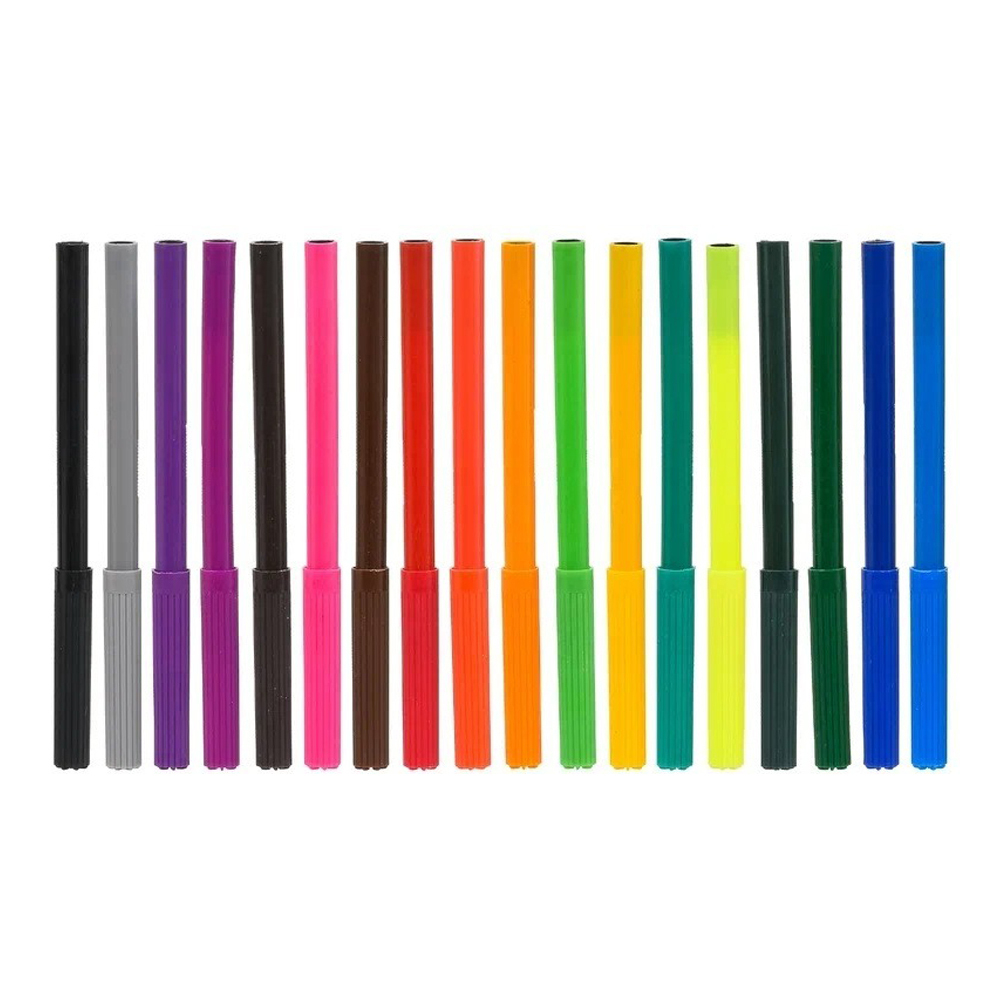 Фломастеры Basir, серия "Зайчик", разноцветные, набор 18 шт