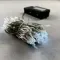 Светодиодная гирлянда 10 м., 3 батарейки типа D 4.5V, 100 LED ламп холодного белого цвета, таймер, прозрачный провод, LTC (EST100-4W10-8W)