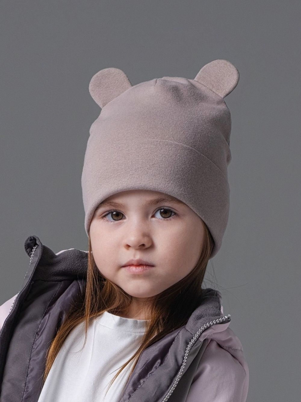 Шапка трикотажная (Какао) ТЕДДИ