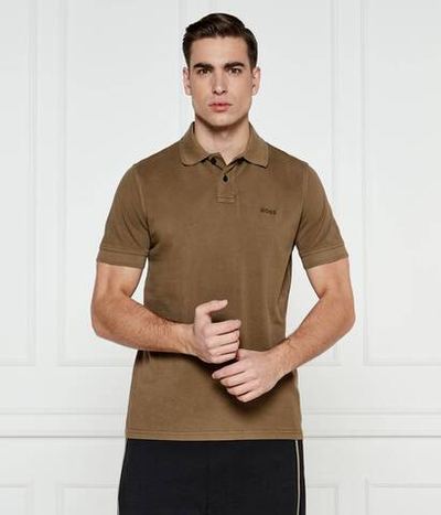 Поло Prime BOSS ORANGE - коричневый(50507813)
