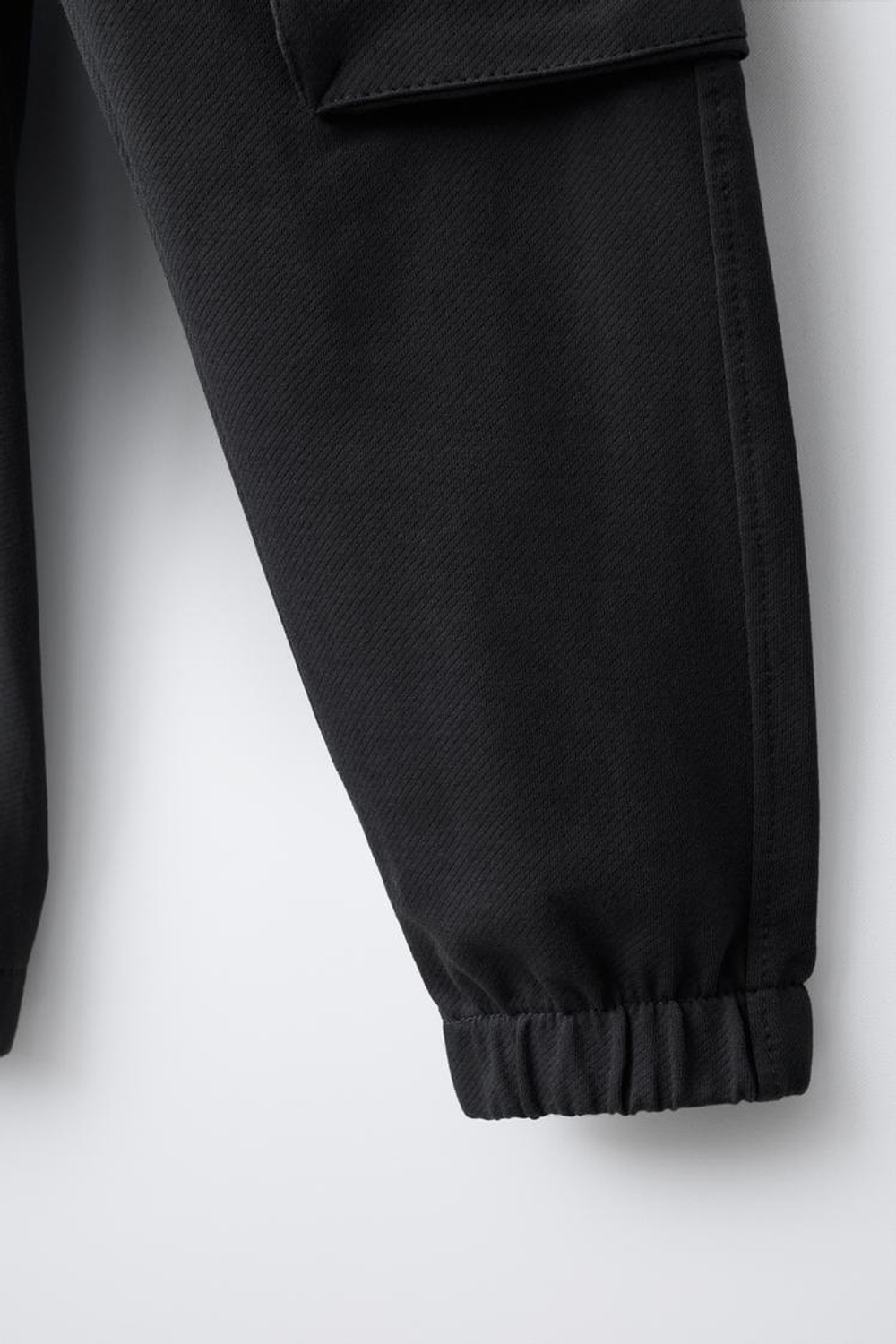 ZARA БРЮКИ-КАРГО ИЗ МЯГКОЙ ТКАНИ, АНТРАЦИТОВО-СЕРЫЙ