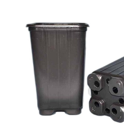 Горшок для рассады квадратный 09*09*14 черный