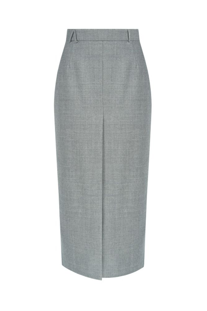 Юбка карандаш светло серая