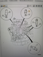 Датчик холодного пуска двигателя JCB DIESELMAX 3cx 4cx 320/04554, 320/04544 черный