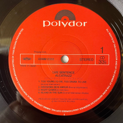 Винтажная виниловая пластинка LP Alcatrazz Live Sentence (No Parole From Rock 'n' Roll) (Japan 1984) (No Obi)