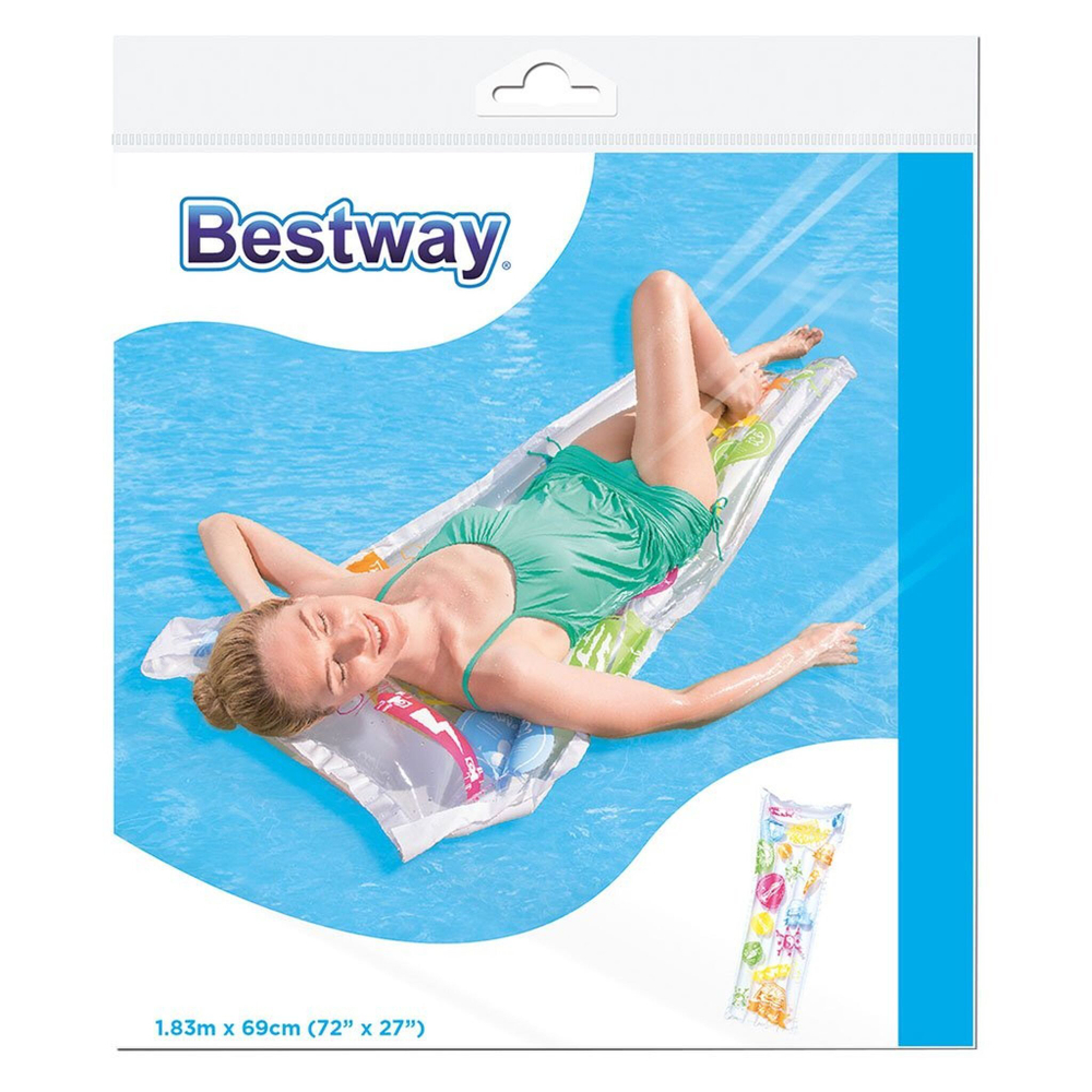 Матрас для плавания 183х69 см, Bestway, Яркий, 44033, в ассортименте