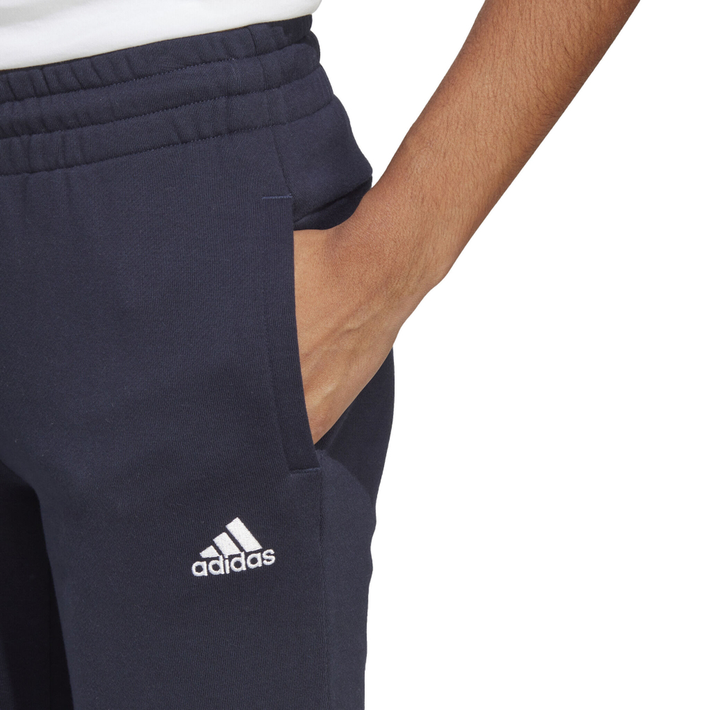 Женские теннисные брюки adidas Essentials Linear French Terry Cuffed Training Pants Women - Dark Blue, White