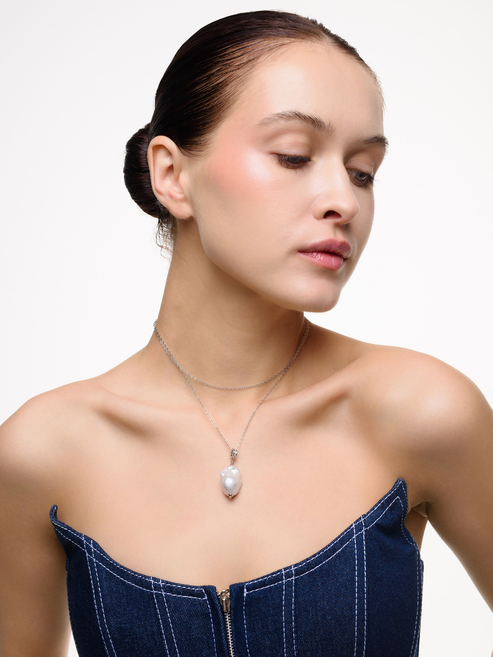 Колье "Sea Bottom" Silver