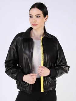 Кожаная куртка демисезонная бомбер