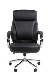 Офисное кресло Chairman 794 Россия хром экокожа черная